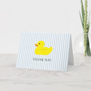 Rubber Duck Blue Stripe Card
