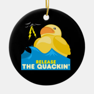 Rubber Duck Ceramic Ornament