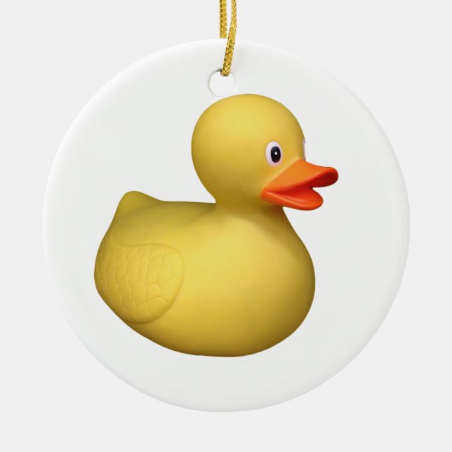 Rubber Duck Ceramic Ornament (Front)