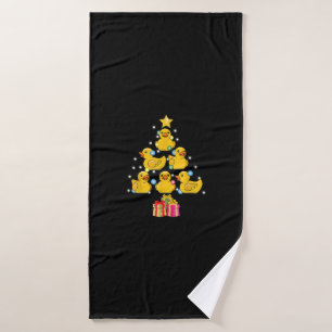 Rubber Duck Christmas Tree Duckie Quack Christmas Bath Towel