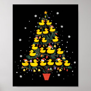 Rubber Duck Christmas Tree  Poster