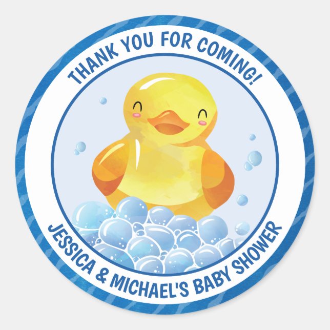 Rubber Duck Classic Round Sticker (Front)