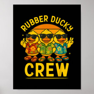 Rubber Duck Cruise Ship Family Hawaiian Island Tro Poster