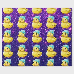 Rubber Duck Cute Charming Themed Inspired  Wrapping Paper