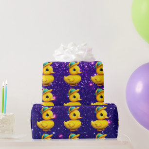 Rubber Duck Cute Charming Themed Inspired  Wrapping Paper