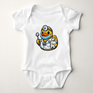 Rubber Duck Dentist Baby Bodysuit