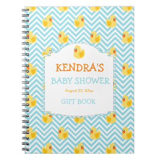 Rubber Duck Ducky Gender Neutral Baby Shower Notebook