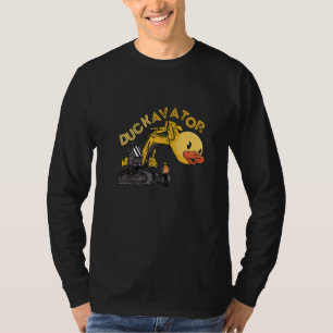 Rubber Duck Excavator  Construction Site Worker Dr T-Shirt