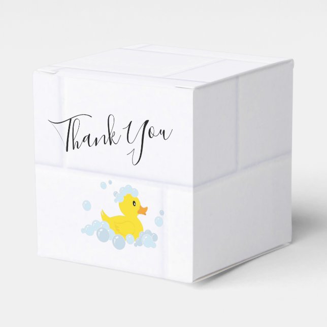Rubber Duck Favor Box (Front Side)