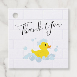 Rubber Duck Favour Tags