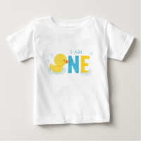 Rubber Duck First Birthday Baby T-Shirt