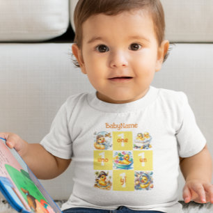 Rubber Duck First Birthday Multilingual Fun Baby T-Shirt