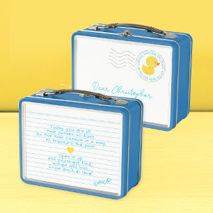 Rubber Duck First Birthday Time Capsule Lunch Box