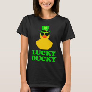 Rubber Duck Four Leaf C Leprechaun Hat St Patrick' T-Shirt