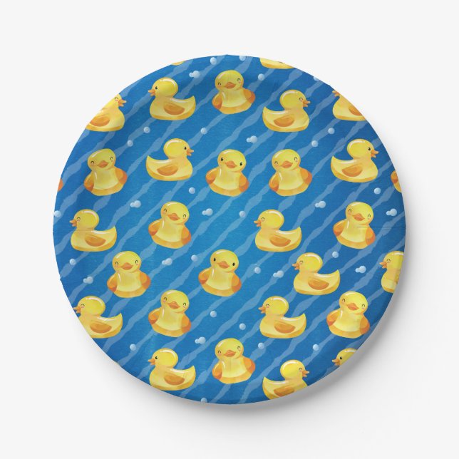 Rubber Duck Paper Plate (Front)
