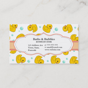 Rubber Duck Pattern Business Card