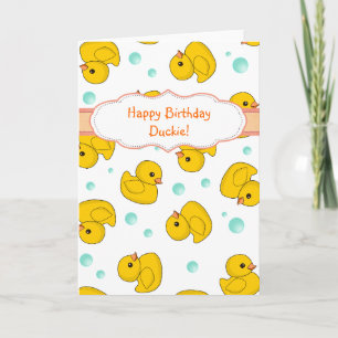 Rubber Duck Pattern Card