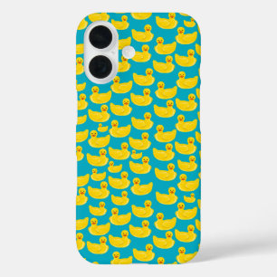 Rubber duck pattern iPhone 16 case