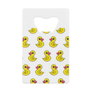 Rubber Duck Pattern Credit Card Bottle Opener