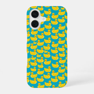 Rubber duck pattern iPhone 16 case