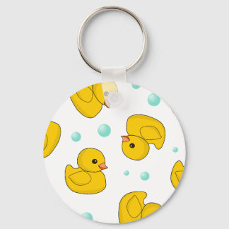 Rubber Duck Pattern Keychain