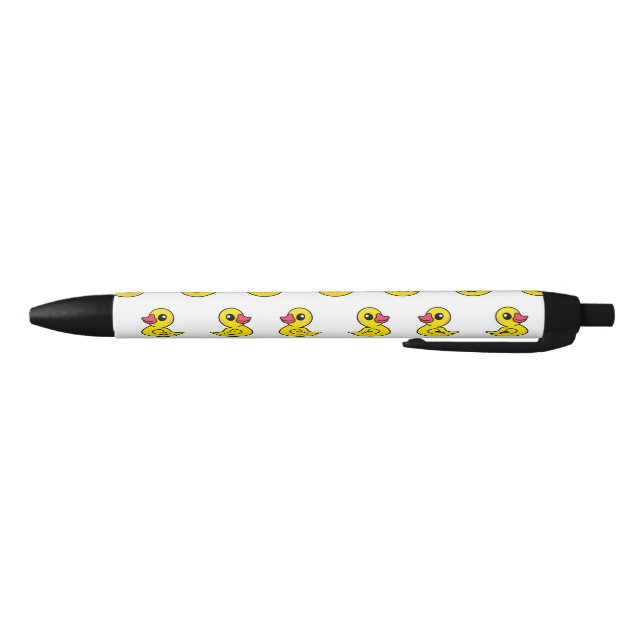 Rubber Duck Pattern Print  Black Ink Pen (Bottom)