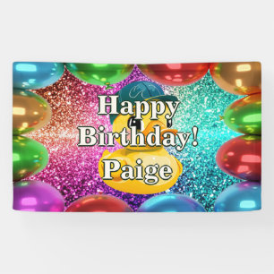 Rubber Duck Personalized character birthday banner