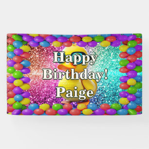 Rubber Duck Personalized character birthday banner