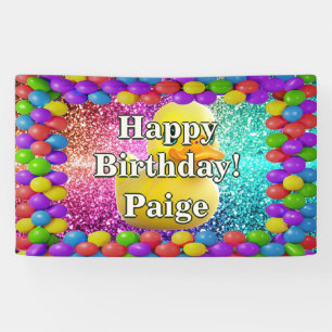 Rubber Duck Personalized character birthday banner