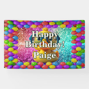 Rubber Duck Personalized character birthday banner