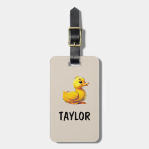 Rubber Duck Personalized Colourful Bag Backpack Luggage Tag