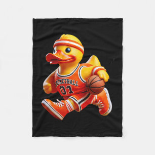 Rubber Duck Sketll Player Ducky Duckie Men Women K Fleece Blanket
