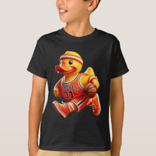Rubber Duck Sketll Player Ducky Duckie Men Women K T-Shirt