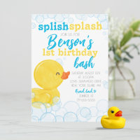 Rubber Duck Splish Splash Birthday