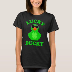 Rubber Duck Sunglasses Four Leaf C Lucky Ducky  1 T-Shirt