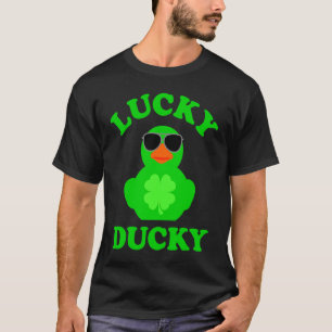 Rubber Duck Sunglasses Four Leaf C Lucky Ducky T-Shirt