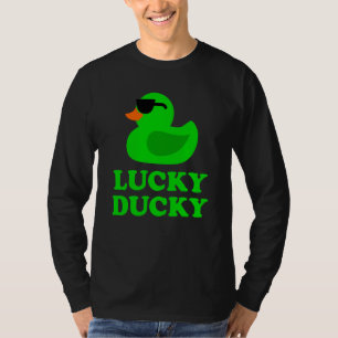 Rubber Duck Sunglasses Lucky Ducky Cool Animal Gra T-Shirt