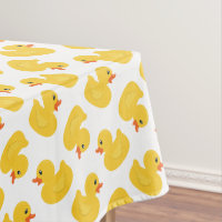 Rubber Duck Tablecloth | Cute Ducky Pattern Party 