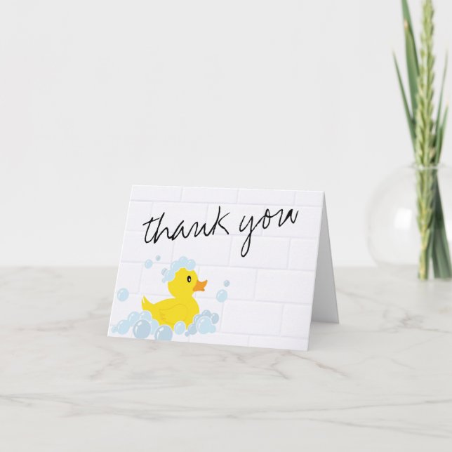 Rubber Duck Thank You Note (Front)