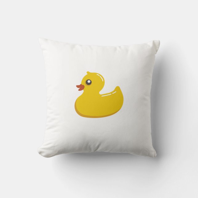 Rubber Duck Throw Pillow (Front)