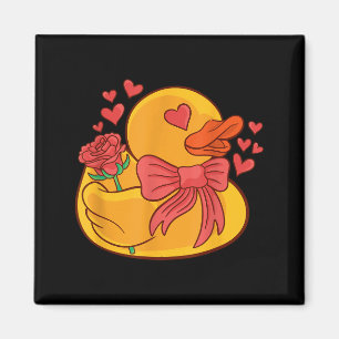 Rubber Duck Valentines Day Rubber Duckie Magnet
