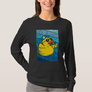 Rubber Duck Vintage Retro Summer Party Duck Cute D T-Shirt