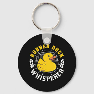 Rubber Duck Whisperer Keychain