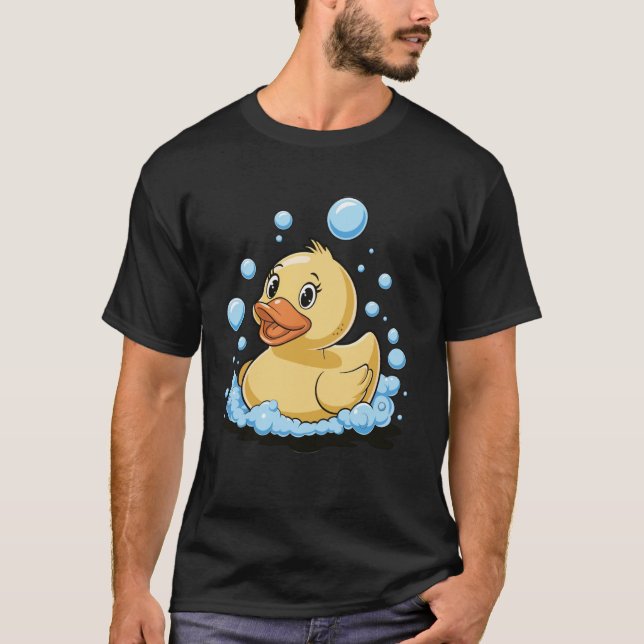Rubber Duck Yellow Bath Duck T-Shirt (Front)