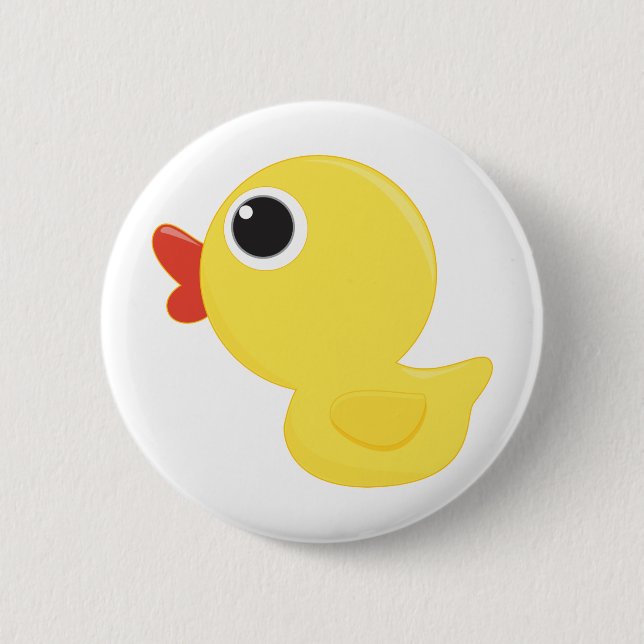 Rubber Duckie 2 Inch Round Button (Front)