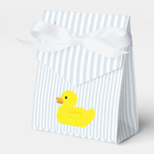 Rubber Duckie Blue Stripe Preppy Favor Box