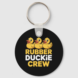 Rubber Duckie Crew Enjoying The Cruise Ship Vacati Keychain