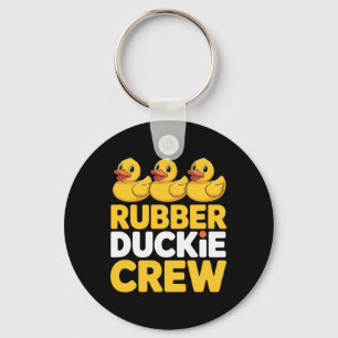 Rubber Duckie Crew Enjoying The Cruise Ship Vacati Keychain