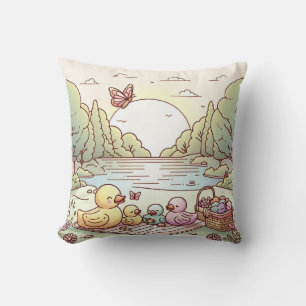 Rubber Duckie Duck Throw Pillow