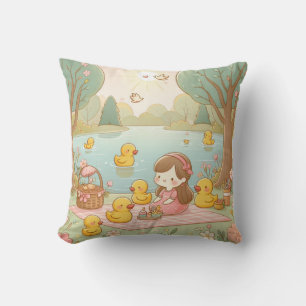 Rubber Duckie Duck  Throw Pillow